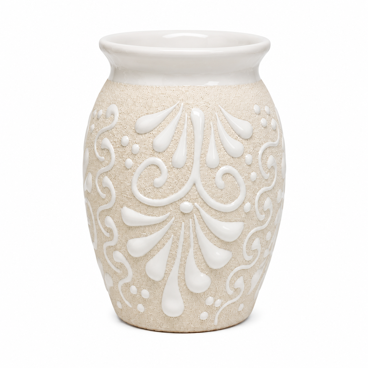 Talavera Style Ceramic Flower Vase
