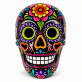 Hand Painted Ceramic Sugar Skull Day of the Dead Decor