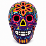 Hand Painted Ceramic Sugar Skull Day of the Dead Decor