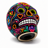 Hand Painted Ceramic Sugar Skull Day of the Dead Decor