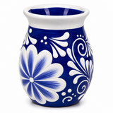 Handmade Mexican Talavera Style Ceramic Flower Vase