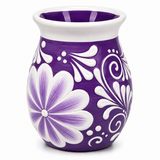 Handmade Mexican Talavera Style Ceramic Flower Vase