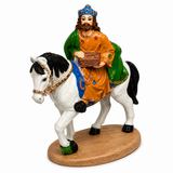Hand Painted King Figurine Decorative Statue