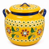 Handmade Mexican Ceramic Kitchen Storage Jar With Lid