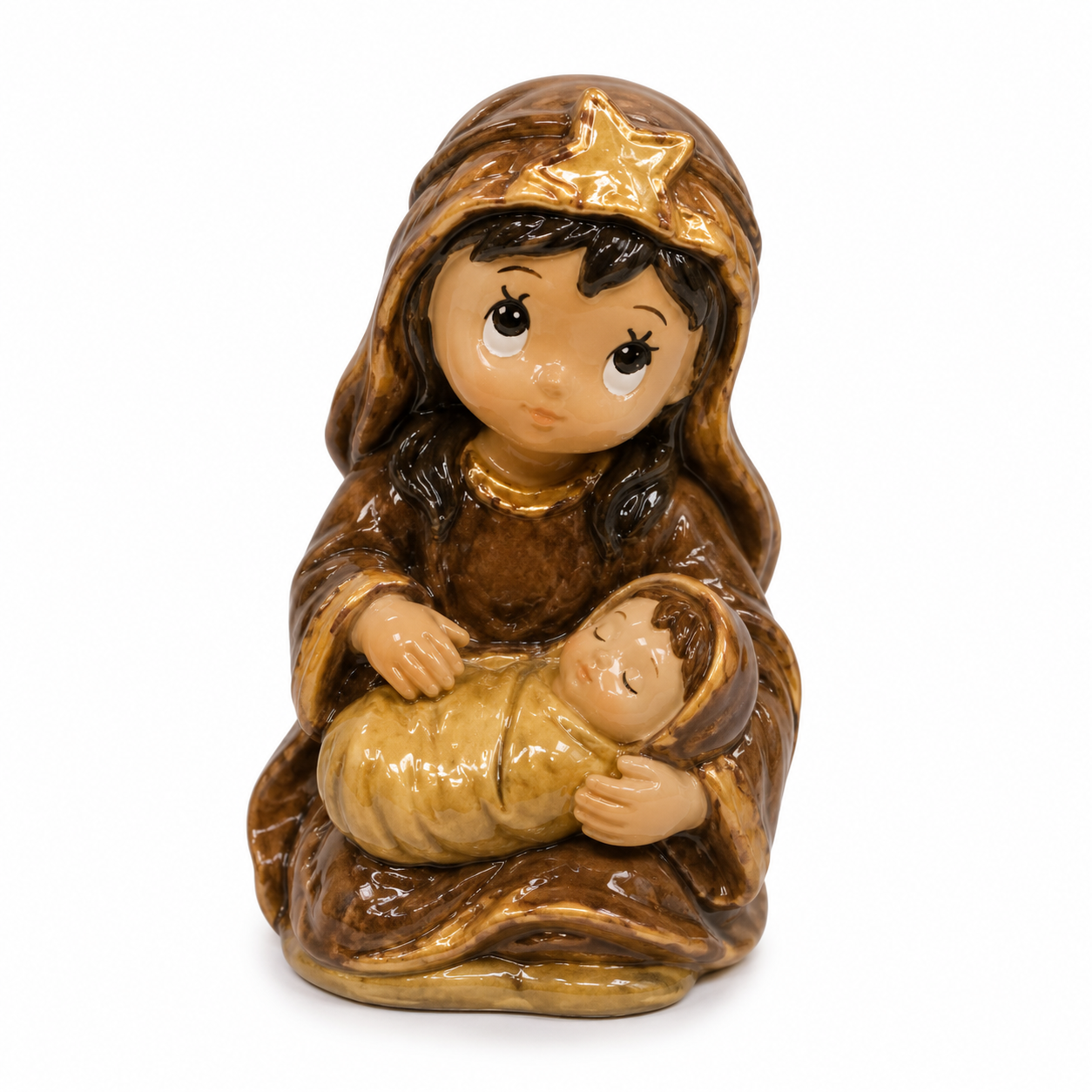 Hand Painted Ceramic Nativity Figurine