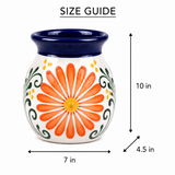 Hand Painted Ceramic Tea Cup Mexican Pottery Drinkware
